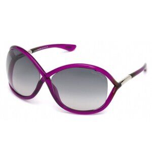 Tom Ford New TF9 Whitney 64mm PURPLE GRADIENT Oversized Women's Sunglasses NWB